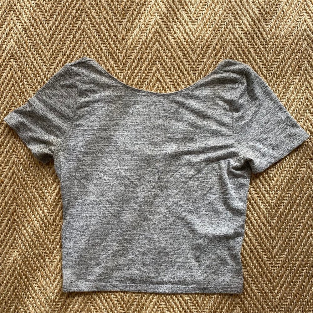 Aritzia Wilfred Scoop Back Cropped Top